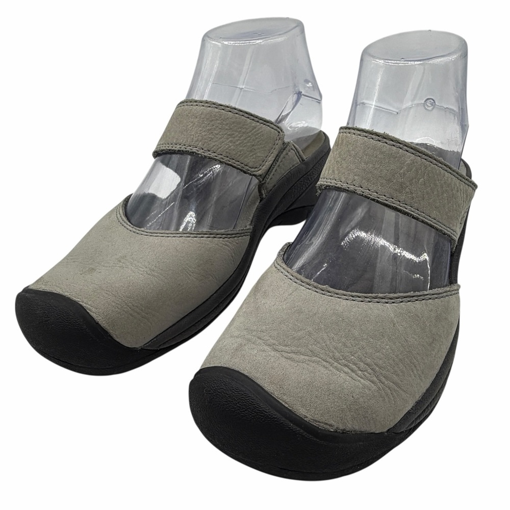 Keen Women's Gray Leather Mules - Size 5